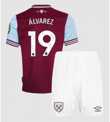 West Ham United Edson Alvarez #19 Domácí dres komplet pro Děti 2024-25 Krátkým Rukávem (+ Krátké kalhoty)